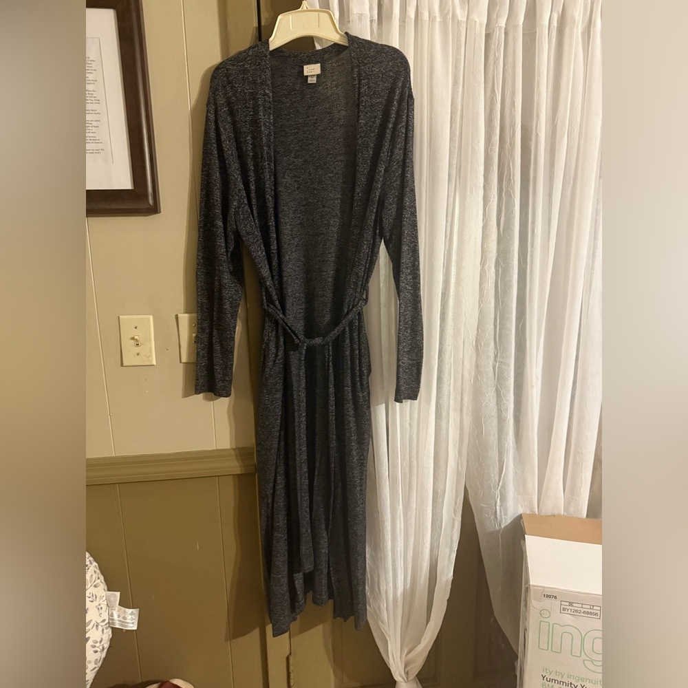 A New Day Charcoal Knit Duster Cardigan